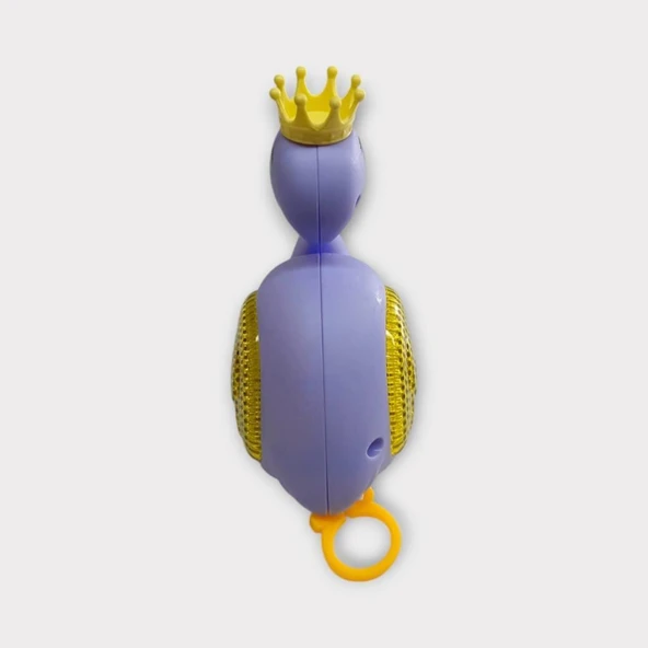 Kurmalı Işıklı Sevimli Flamingo - Mor - Resim 7