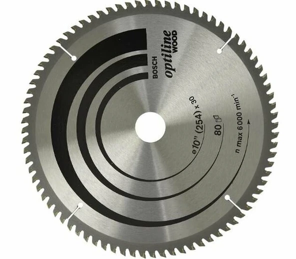BOSCH Opw Daire Testere Bıçağı 254*30 mm 80 Diş - 1