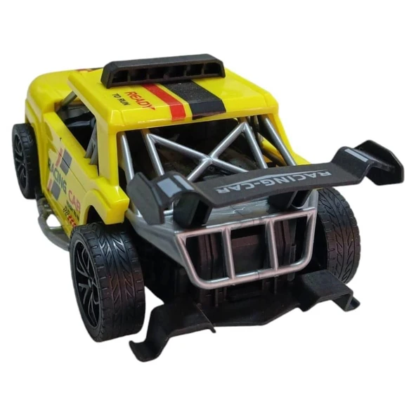 Sürtmeli Yarış Arabası - Sarı - Resim 3