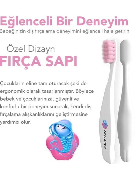 Babyton Bio Ultra Yumuşak Çocuk Diş Fırçası Denizanası - 3