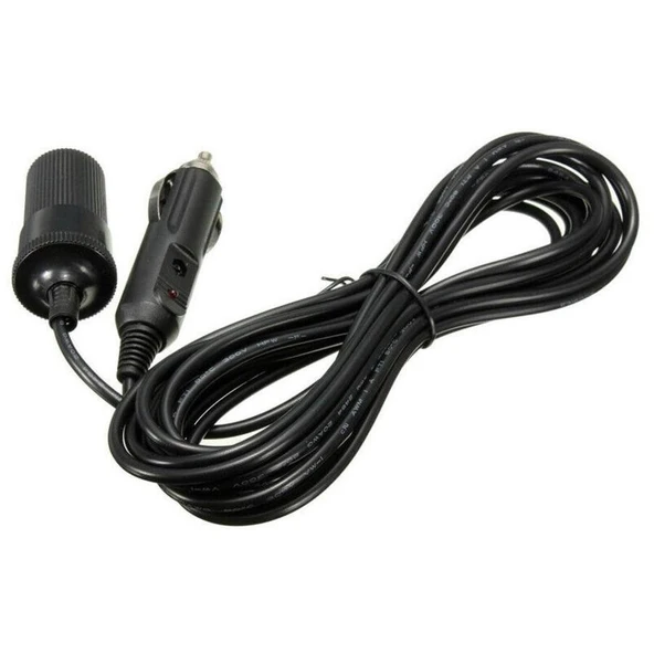 Araç Çakmak Uzatma Kablosu Sigortalı  12 Metre - Resim 2