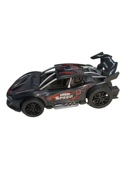 Sürtmeli Yarış Arabası - Siyah - Resim 5