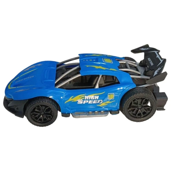 Sürtmeli Yarış Arabası - Mavi - Resim 2