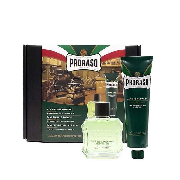 Proraso Duo Tıraş Kremi ve Balsam Tıraş Seti Okaliptüs - 1