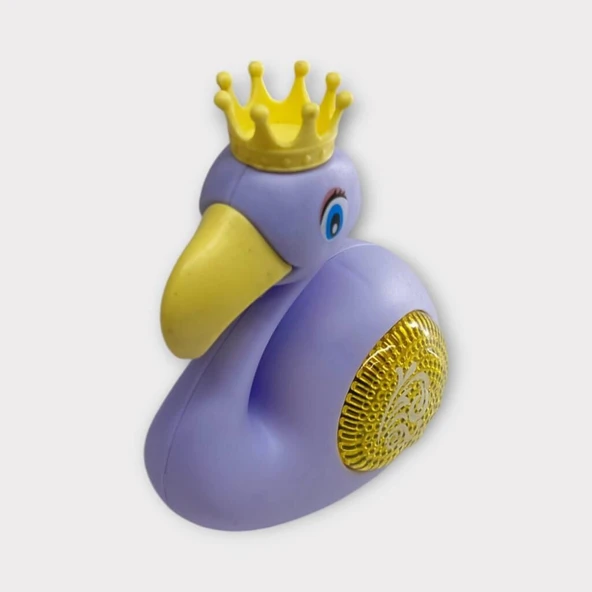 Kurmalı Işıklı Sevimli Flamingo - Mor - Resim 5