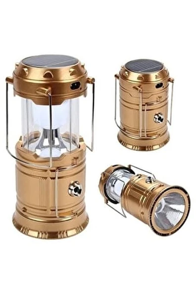 Güneş Enerjili Çok Fonksiyonlu Kamp Feneri - Resim 4