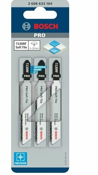 BOSCH Dekupaj Testere Bıçağı Agzı T 130 Rf 3'Lu - 1
