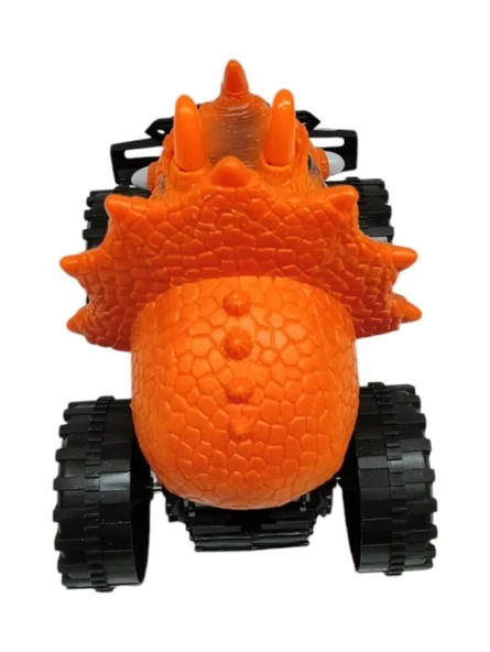 Sürtmeli Dinazor Robota Dönüşen Araba 14 Cm - Turuncu - Resim 4