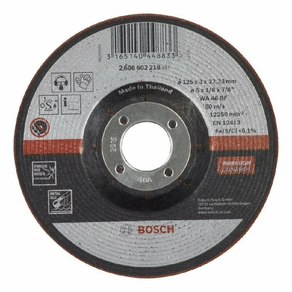 BOSCH 125*3,00 mm Yarı Esnek Inox Taşlama Diski ürün görseli