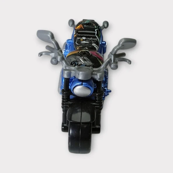 Çek Bırak Custom Motorsiklet 9 Cm - Mavi - Resim 6