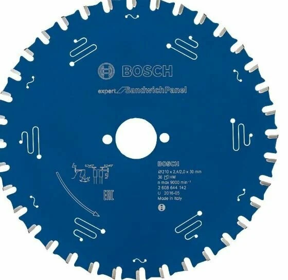 BOSCH Daire Testere Bıçağı 210*30 mm 36 Diş - 1
