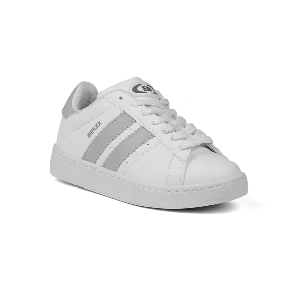 Unisex Beyaz Buz Bağcıklı Rahat Sneaker Günlük Spor Ayakkabı - Resim 2