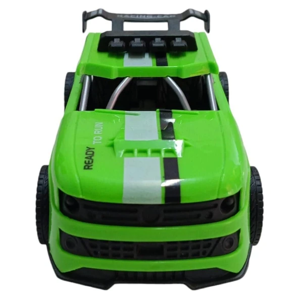 Sürtmeli Yarış Arabası - Yeşil - Resim 6