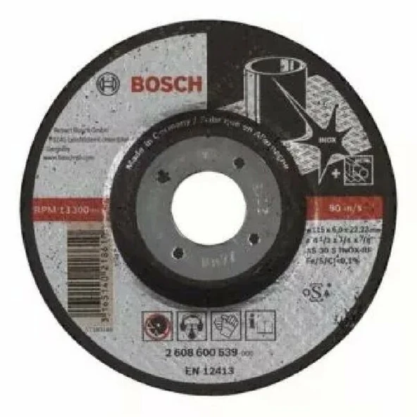 BOSCH 115 X 6.0 mm Expert Serisi Bombeli Inox ürün görseli