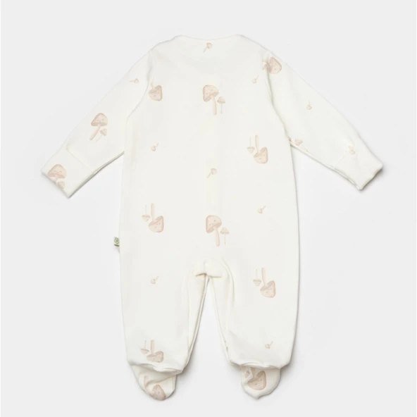 Bibaby Biorganic Sweet Lady Bebek Tulum 60794 Light Beige - Resim 2