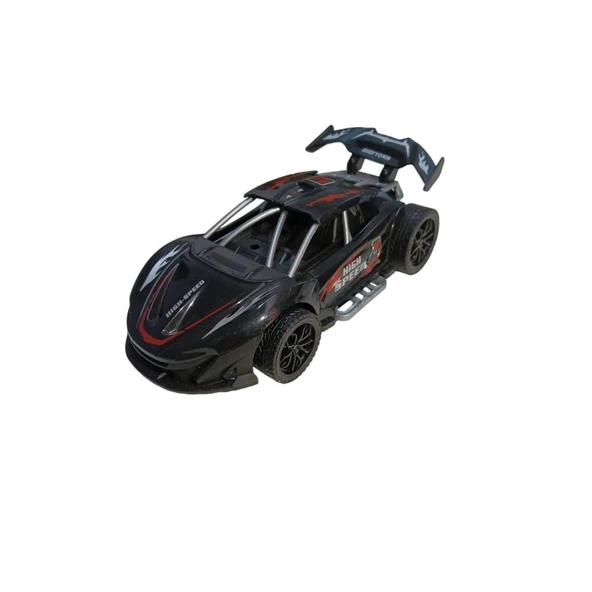 Sürtmeli Yarış Arabası - Siyah ürün görseli