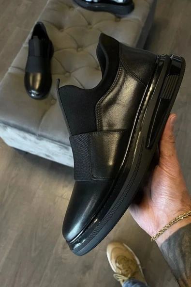 1067 HAKİKİ DERİ ERKEK SNEAKERS - ERKEK SPOR AYAKKABI - 5