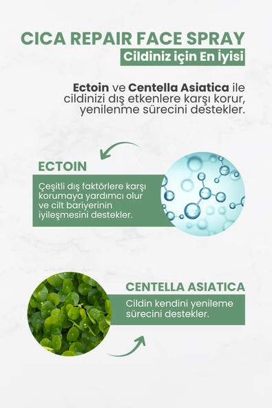 Soi Cica Face Spray – Hassas ve Kuru Ciltler İçin Nemlendirici & Rahatlatıcı Sprey 100 ml - 4