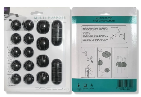 Kablo Düzenleyici Set 16 Parça - Resim 2