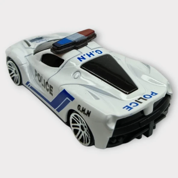 Metal Mini Polis Arabası  8 cm - Polis - 7 - 7