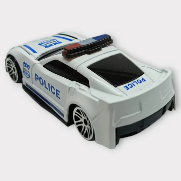 Metal Mini Polis Arabası 8 cm - Polis - 1 - 3