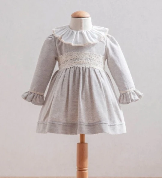 Tongs Baby Elbise 3878 Gri