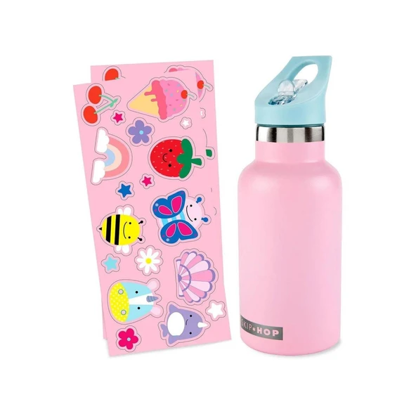 Spark Style Paslanmaz Çelik Stickerli Suluk - Resim 3