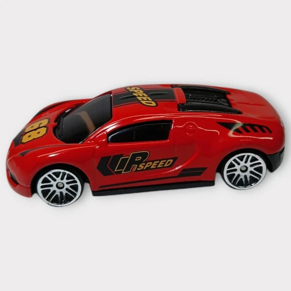 Metal Mini Arabalar 8 cm - Kırmızı - 4 - 2