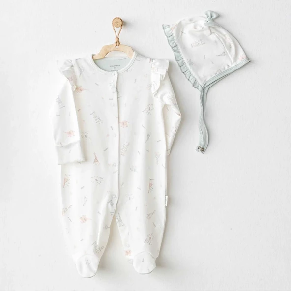 Andywawa AC25510 Love Family Bebek Tulum Takım Ekru ürün görseli 1