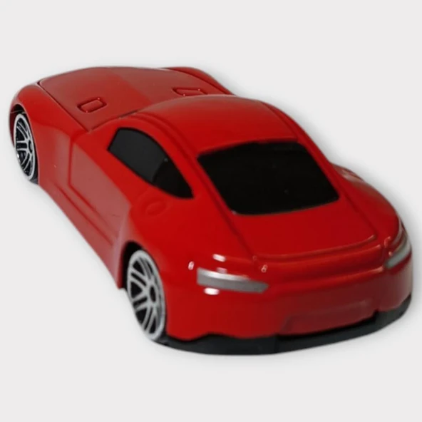 Metal Mini Arabalar 8 cm - Kırmızı - 1 - 3