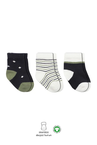 Bistyle 3'Lü Penye Erkek Soket Çorap BS10111 Antrasit ürün görseli