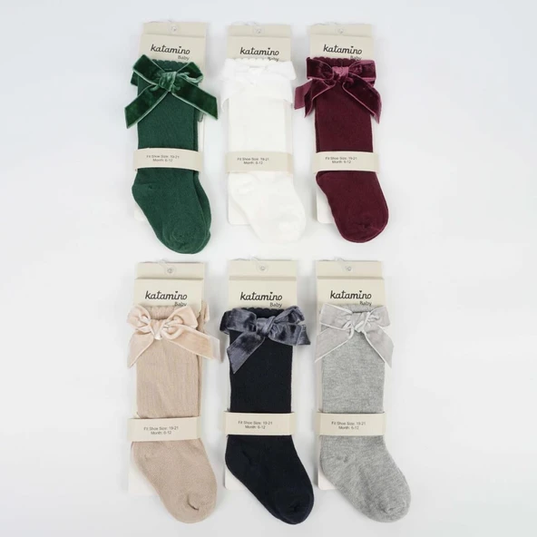 Katamino Rozi Aks. Kız Bebek Golf Çorap K12075 Asorti ürün görseli