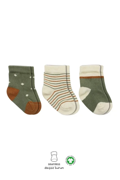 Bistyle 3'Lü Penye Kız Soket Çorap BS10112 Nil ürün görseli