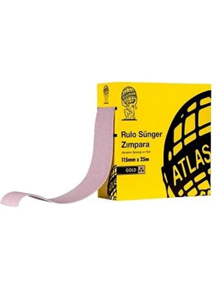 ATLAS P37C Rulo Sünger Zımpara 115X25 M 280 Kum ürün görseli