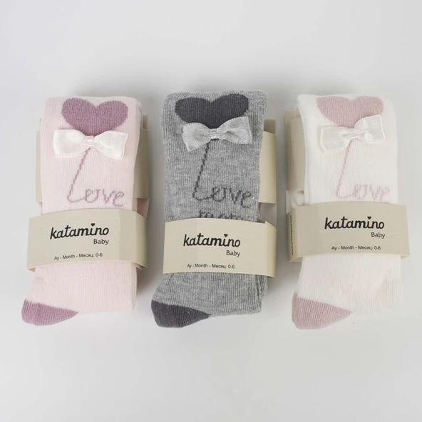 Katamino Sudan Aks Kız Bebek Külotlu Çorap K62302 Asorti ürün görseli