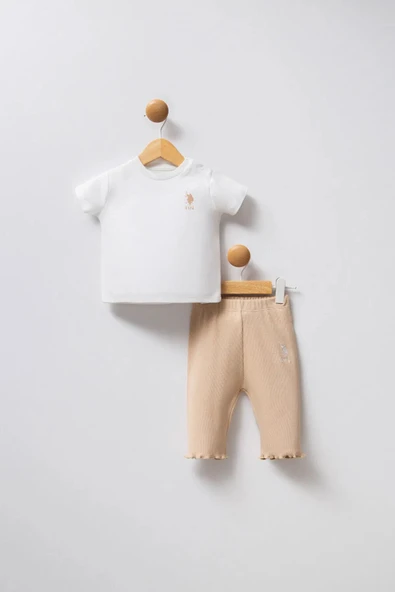 U.S Polo Bebek 3'Lü Takım USB2382 Beyaz - Resim 3