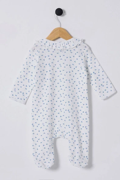 U.S Polo Bebek Tulum USB2435 Beyaz-Mavi - 2