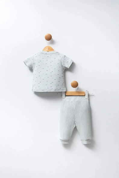 U.S Polo Bebek 2'Li Takım USB2311 Su Yeşili - Resim 3