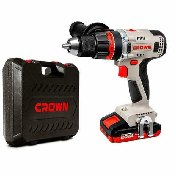 CROWN Akülü Darbeli Vidalama 20V-2Ah Ct21093Hmx-2 Bmc ürün görseli 1