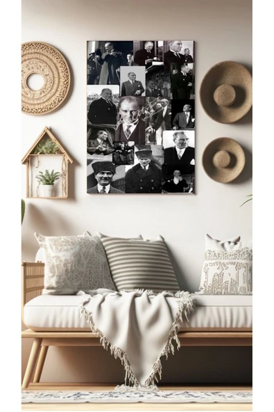 15 PARÇA ATATÜRK RESMİ KANVAS TABLO CANVAS DUVAR DEKARASYON DUVAR SÜSÜ ÖLÇÜ SEÇMEYİ UNUTMAYINIZ :)
