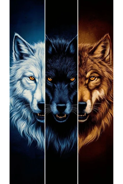 KURT MHP 3 LÜ KANVAS TABLO EV DUVAR SALON OFİS DÜKKAN HEDİYELİK DEKARASYON SÜSÜ - 2