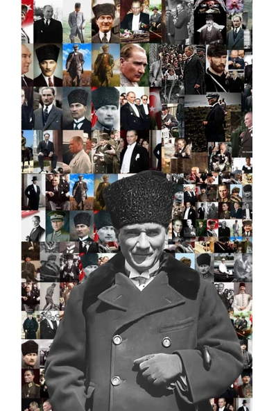 ÇOKLU ATATÜRK RESMİ KANVAS TABLO CANVAS DUVAR DEKARASYON DUVAR SÜSÜ ÖLÇÜ SEÇMEYİ UNUTMAYINIZ :) - 2