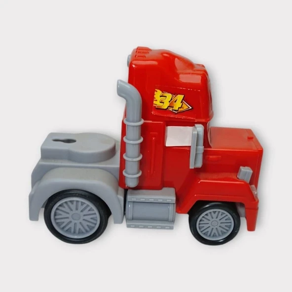 Sürtmeli Oyuncak Tır - Kırmızı - 5