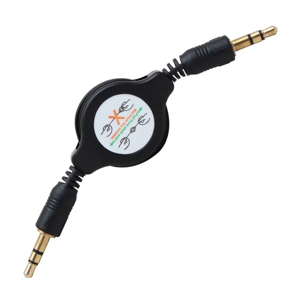 Powermaster Makaralı 3.5 Mm Stereo Erkek-Erkek Aux Kablo ürün görseli 1