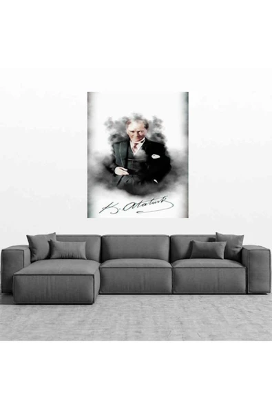ATATÜRK KANVAS HEDİYELİK TABLO CANVAS EV DEKARASYON DUVAR ÖLÇÜ SEÇİNİZ.