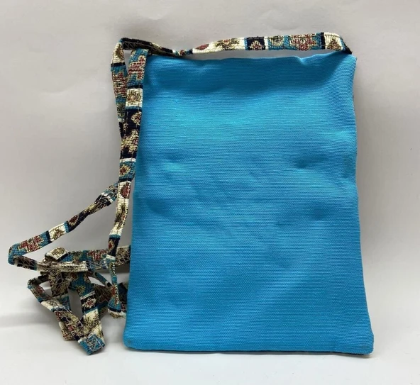 Otantik Desenli Fermuarlı Askılı Çanta Özel Dikim - GS201 - 2