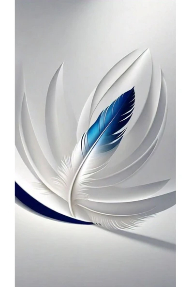 3 LÜ MAVİ BEYAZ DEKARASYON KANVAS TABLO EV DUVAR SALON OFİS DÜKKAN HEDİYELİK HOL - 2