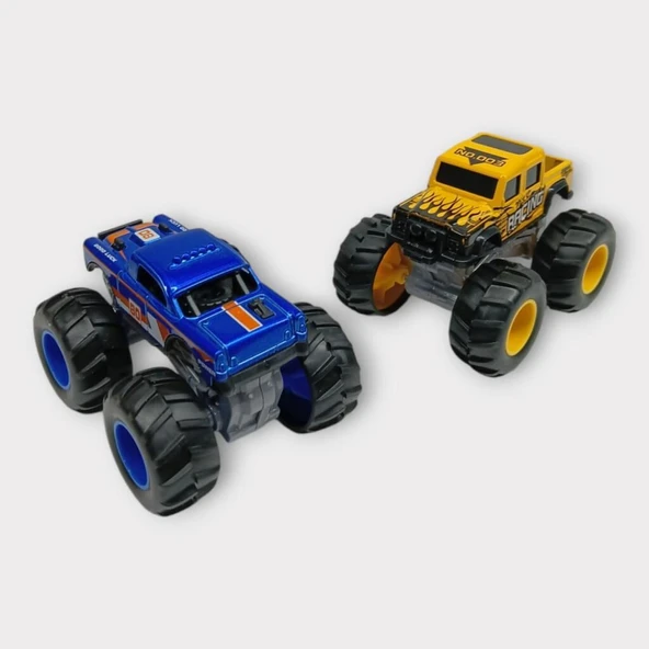 Mini Off-Road Araçlar 2'li - Sarı Lacivert - 6