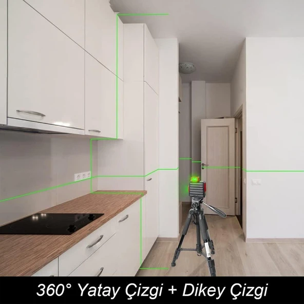 Kobb KBL33G 40 mt Şarjlı Otomatik Hizalamalı Yeşil Çapraz Çizgi Lazeri Outlet - 3