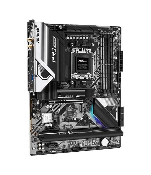 Asrock X670E Pro RS AMD X670 6600 MHz (OC) DDR5 Soket AM5 ATX Anakart - 6